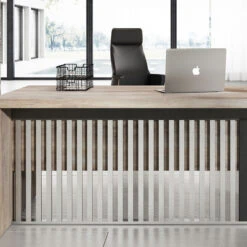 AFTAN Executive Desk Right Panel 180cm - Warm Oak & Black(Aftan Executive Office Desk Right Panel 1 8m Mahogany Black) -Modern Furniture AftanGrillL 800 1e6e9f35 7495 4310 b573 a9713aa91aac