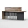 AFTAN Reception Desk Right Panel 180cm - Warm Oak & Black(Aftan Reception Desk Right Panel 180cm Warm Oak Black) 2 AFTAN Reception Desk Right Panel 180cm - Warm Oak & Black(Aftan Reception Desk Right Panel 180cm Warm Oak Black) -Modern Furniture AftanReceptionRight WF N2806 REC R 800