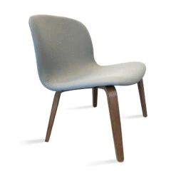 LOTTIE Lounge Chair - Walnut & Grey(Lottie Lounge Chair)
