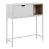 BATLEY Study Desk Console 91.5cm - White & Natural(Batley Study Desk Console 91 5cm White Natural) 2 BATLEY Study Desk Console 91.5cm - White & Natural(Batley Study Desk Console 91 5cm White Natural) -Modern Furniture BATLEYSECRETARYDESKCONSOLE AC 0000081946 A800