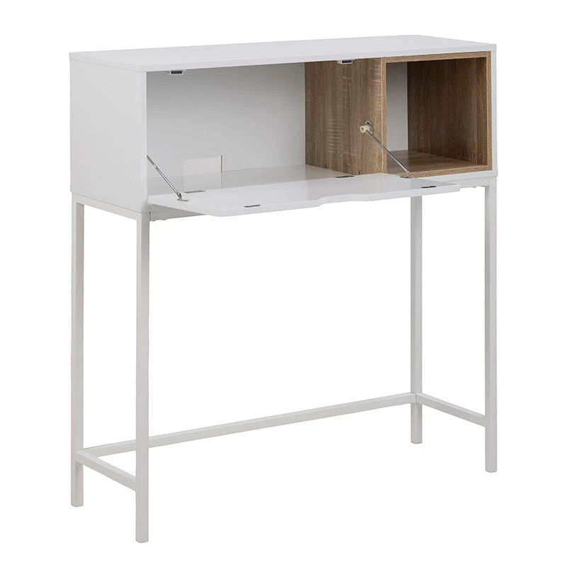 BATLEY Study Desk Console 91.5cm - White & Natural(Batley Study Desk Console 91 5cm White Natural) 5 BATLEY Study Desk Console 91.5cm - White & Natural(Batley Study Desk Console 91 5cm White Natural) - Image 3