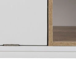 BATLEY Study Desk Console 91.5cm - White & Natural(Batley Study Desk Console 91 5cm White Natural) 16 BATLEY Study Desk Console 91.5cm - White & Natural(Batley Study Desk Console 91 5cm White Natural) -Modern Furniture BATLEYSECRETARYDESKCONSOLE AC 0000081946 closeupD800