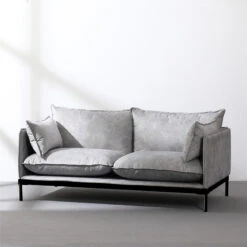 SINCLAIR 2 Seater Sofa In Grey(Sinclair 2 Seater Sofa In Dark Grey) -Modern Furniture BB S005 2 800