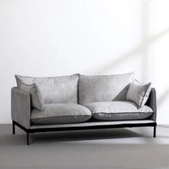 SINCLAIR 2 Seater Sofa In Grey(Sinclair 2 Seater Sofa In Dark Grey) -Modern Furniture BB S005 2 800flipped