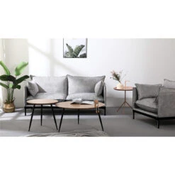 SINCLAIR 2 Seater Sofa In Grey(Sinclair 2 Seater Sofa In Dark Grey) -Modern Furniture BB S005Lifestyle3 800 7795e1e2 a5f6 4ae7 829e 65582ac035e2