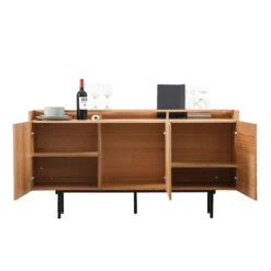 ZANE Sideboard Buffet 150cm - Natural Oak(Zane Sideboard 150cm Natural Oak) -Modern Furniture BB SB1008 2 white800