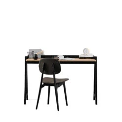 YARA Study Desk 118cm - Black & Natural(Yara Study Desk 118cm Black Natural) -Modern Furniture BB T002 B gwhite800