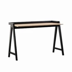 YARA Study Desk 118cm - Black & Natural(Yara Study Desk 118cm Black Natural)