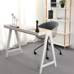 YARA Study Desk 118cm - White & Natural(Yara Study Desk 118cm White Natural) -Modern Furniture BB T002 W 9 800