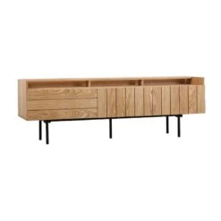 ZANE Entertainment TV Unit 160cm - Natural Oak(Zane Entertainment Tv Unit 160cm Natural Oak)