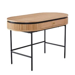 KAIDAN Study Desk 120cm - Oak & Black(Kaidan Study Desk 120cm Oak)