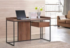 Leo Retro Desk160cm - Walnut(Leo Retro Desk) -Modern Furniture BH180 LEO Desk Lifestyle copy