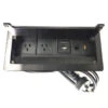 In Desk Cable Management Cubby Power, USB, HDMI & Data Box - 26.5cm -Black(Rectangular Cable Grommet 26 5cm Black) 2 In Desk Cable Management Cubby Power, USB, HDMI & Data Box - 26.5cm -Black(Rectangular Cable Grommet 26 5cm Black) -Modern Furniture BST 107 4 800