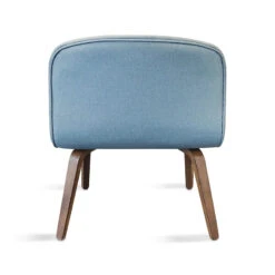 LOTTIE Lounge Chair - Walnut & Grey(Lottie Lounge Chair) -Modern Furniture Back 800
