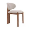 BERLY Dining Chair - Oat & Natural(Berly Dining Chair Beige Oak) -Modern Furniture Berly Chair Angle2 1000