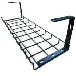 Under Desk Basket Cable Tray Management - Black(Under Desk Basket Cable Tray Management Black 1) -Modern Furniture BlackBasket 1000