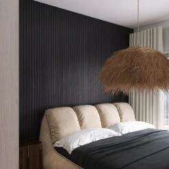 WOODFLEX Flexible Acoustic Wood Slat Wall Panel, Black Veneer - 2700mm X 600mm(Woodflex Flexible Acoustic Wood Slat Wall Panel Black Veneer) -Modern Furniture BlackWall1 800 bfe24cc8 5654 4e30 9588 79a86acc02b3