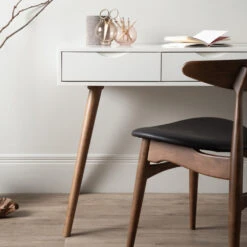 BLANCO Study Desk 120cm - White & Walnut(Blanco Study Desk 120cm White Walnut) -Modern Furniture Blanco124029 Tricia241320IMG 2702 1000