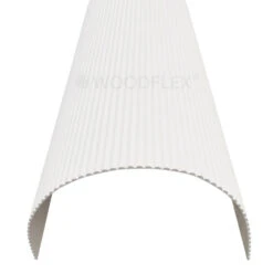 WOODFLEX WHITE PRIMED FLEXIBLE - HALF ROUND 37 - 2700mm X 600mm(Woodflex Flexible Prime Half Round 37 5mm 270x60x9) -Modern Furniture CIZ PRIME HR01 27 Curved 1000