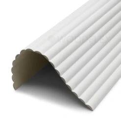 WOODFLEX WHITE PRIMED FLEXIBLE - HALF ROUND 37 - 2700mm X 600mm(Woodflex Flexible Prime Half Round 37 5mm 270x60x9)