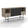 BAYLEN Sideboard Buffet 1.6M - Warm Oak & Black(Baylen Sideboard 1 83m Maple White Yellow Black) -Modern Furniture CW 01 2 copy