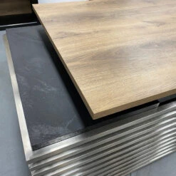 PHOENIX Sit & Stand Electric Lift Executive Desk With Left Return 2.2M - Warm Oak & Black(Phoenix Sit Stand Electric Lift Executive Office Desk With Left Return 2 2m) -Modern Furniture CabinetTop 800 328b6e14 dca4 4d36 9801 d20bbdf47f28