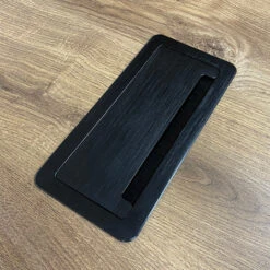 In Desk Cable Management Cubby Power, USB, HDMI & Data Box - 26.5cm -Black(Rectangular Cable Grommet 26 5cm Black) -Modern Furniture Cablecubby 4 800