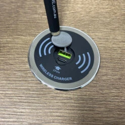 In Desk Wireless Charging And USB Cable Cubby Management Dock(Copy Of Desk Wireless Charger 15w Black) -Modern Furniture Cablemanagemehts 18 800