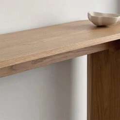 ZANA Console Table 140cm - Natural Oak(Zana Console Table 140cm Oak) -Modern Furniture Closeup
