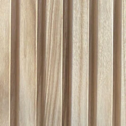 WOODFLEX Outdoor & Indoor Solid Hard Wood Slat Wall Ceiling Pool Fence Cladding - Oak - 2700mm X 545mm(Solid Wood Outdoor Indoor Slat Wall Ceiling Cladding Oak 4pc Set) -Modern Furniture Closeup2 1000