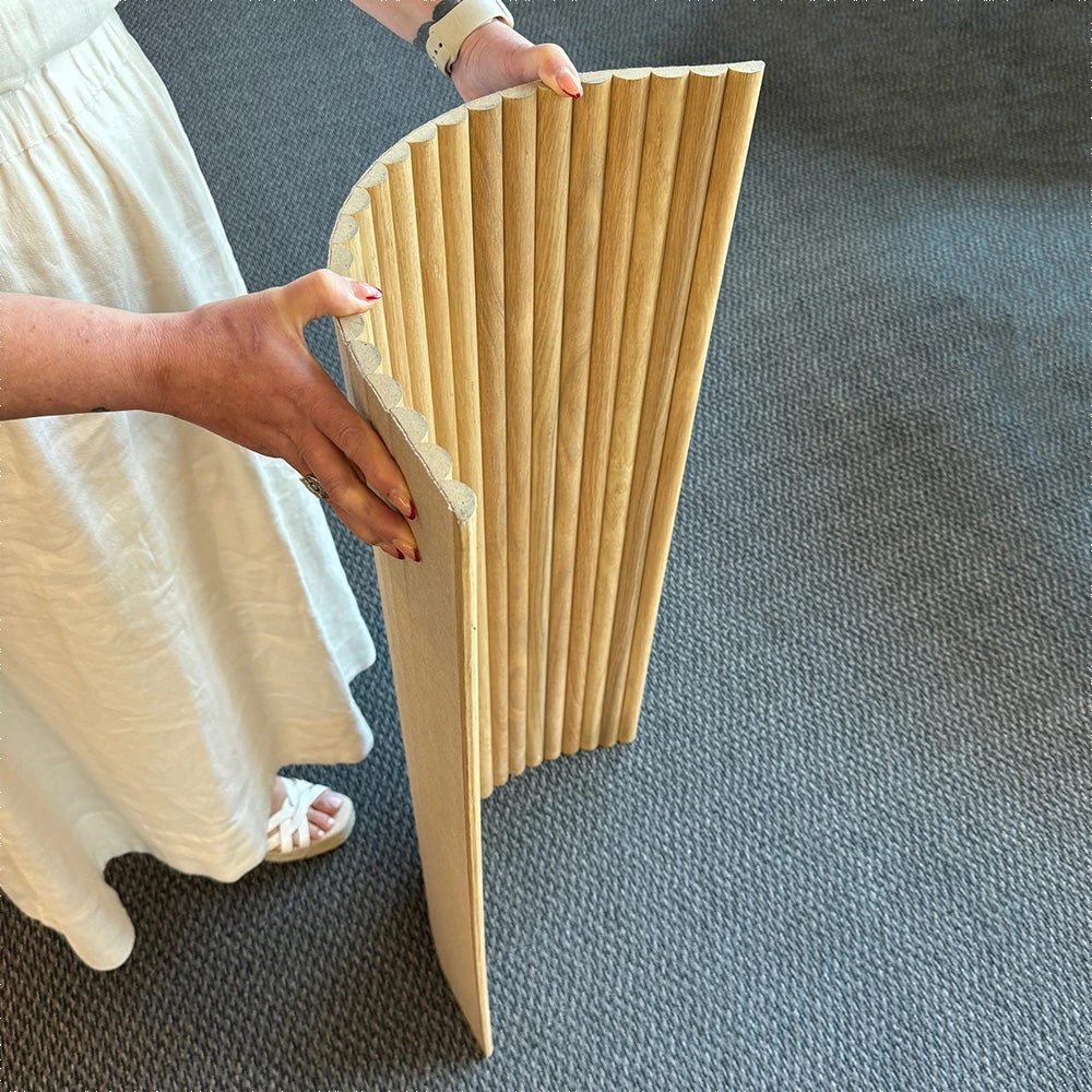 WOODFLEX Flexible Wooden Slat Under Bench Counter Panel - Oak Veneer - 900mm X 600mm - Half Round(Woodflex Flexible Wooden Slat Under Bench Counter Panel Oak Veneer 900mm X 610mm Half Round) 11 WOODFLEX Flexible Wooden Slat Under Bench Counter Panel - Oak Veneer - 900mm X 600mm - Half Round(Woodflex Flexible Wooden Slat Under Bench Counter Panel Oak Veneer 900mm X 610mm Half Round) - Image 9