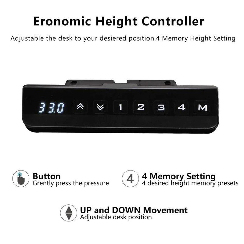 ALVIS Standing Desk With Lift 1.5M - Warm Oak & Black(Alvis Standing Desk With Lift 1 5m Mahogany Black) 9 ALVIS Standing Desk With Lift 1.5M - Warm Oak & Black(Alvis Standing Desk With Lift 1 5m Mahogany Black) - Image 7