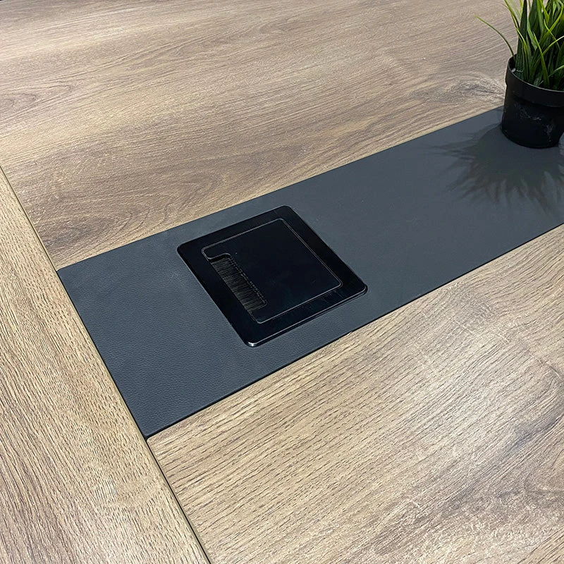 VIDAL Boardroom Table 3.6m X 1.2m - Warm Oak & Black(Vidal Boardroom Table 3 6m X 1 2m Mahogany Black) 11 VIDAL Boardroom Table 3.6m X 1.2m - Warm Oak & Black(Vidal Boardroom Table 3 6m X 1 2m Mahogany Black) - Image 9