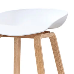 NORTE Bar Stool - Natural & White(Norte Bar Stool White) 8 NORTE Bar Stool - Natural & White(Norte Bar Stool White) -Modern Furniture DC 858330 NORTEBARSTOOLCLOSEUPA