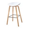 NORTE Bar Stool - Natural & White(Norte Bar Stool White) 2 NORTE Bar Stool - Natural & White(Norte Bar Stool White) -Modern Furniture DC 858330 NORTEBARSTOOL 1 800