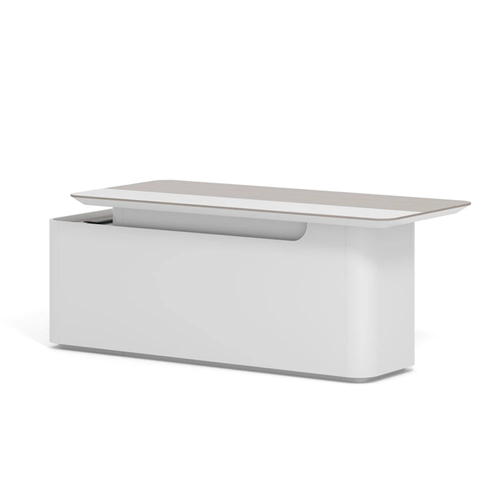 LUSH Executive Desk Right Return 200cm - White & Taupe(Lush Executive Desk Right Return 200cm Grey) 5 LUSH Executive Desk Right Return 200cm - White & Taupe(Lush Executive Desk Right Return 200cm Grey) - Image 3