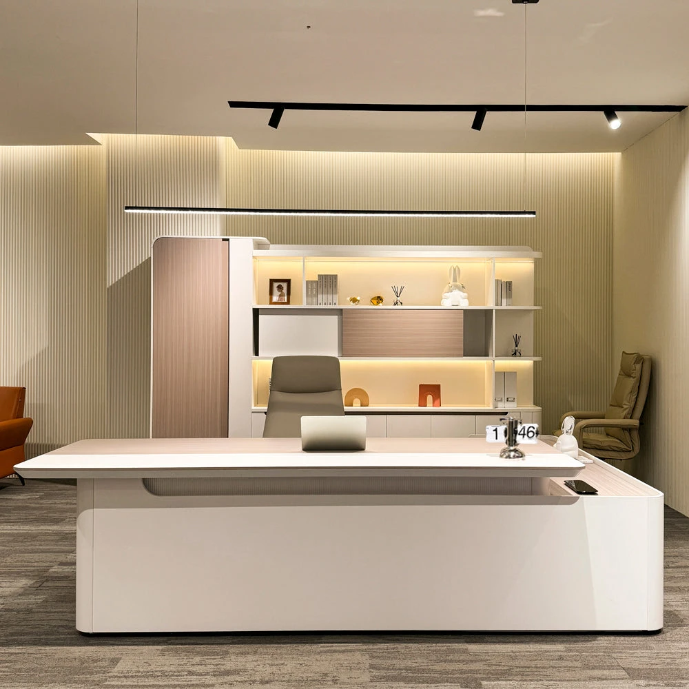 LUSH Executive Desk Left Return 240cm - White & Taupe(Lush Executive Desk Left Return 240cm Grey) 9 LUSH Executive Desk Left Return 240cm - White & Taupe(Lush Executive Desk Left Return 240cm Grey) - Image 7