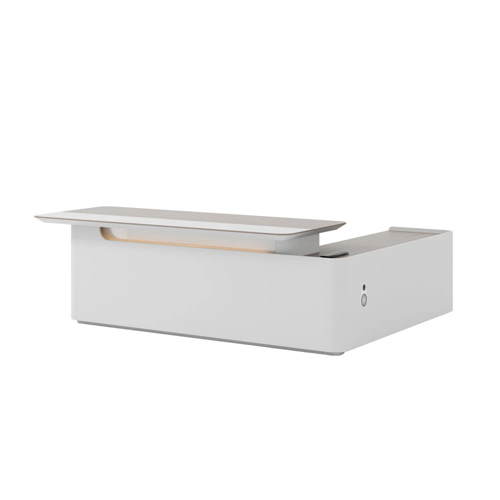 LUSH Executive Desk Left Return 240cm - White & Taupe(Lush Executive Desk Left Return 240cm Grey) 3 LUSH Executive Desk Left Return 240cm - White & Taupe(Lush Executive Desk Left Return 240cm Grey)