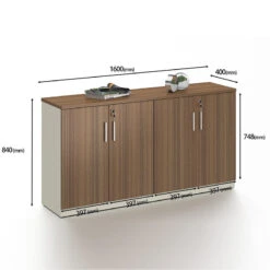 ANDERSON Credenza Cabinet 160cm - Hazelnut & Beige(Anderson Credenza Cabinet 160cm Australian Gold Oak Beige) -Modern Furniture DF DG01 S0616Credenza 800