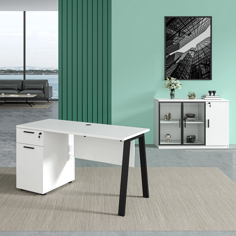 ASPEN Single Workstation 160cm - White & Black(Aspen Single Workstation 160cm White Black) 4 ASPEN Single Workstation 160cm - White & Black(Aspen Single Workstation 160cm White Black) - Image 2