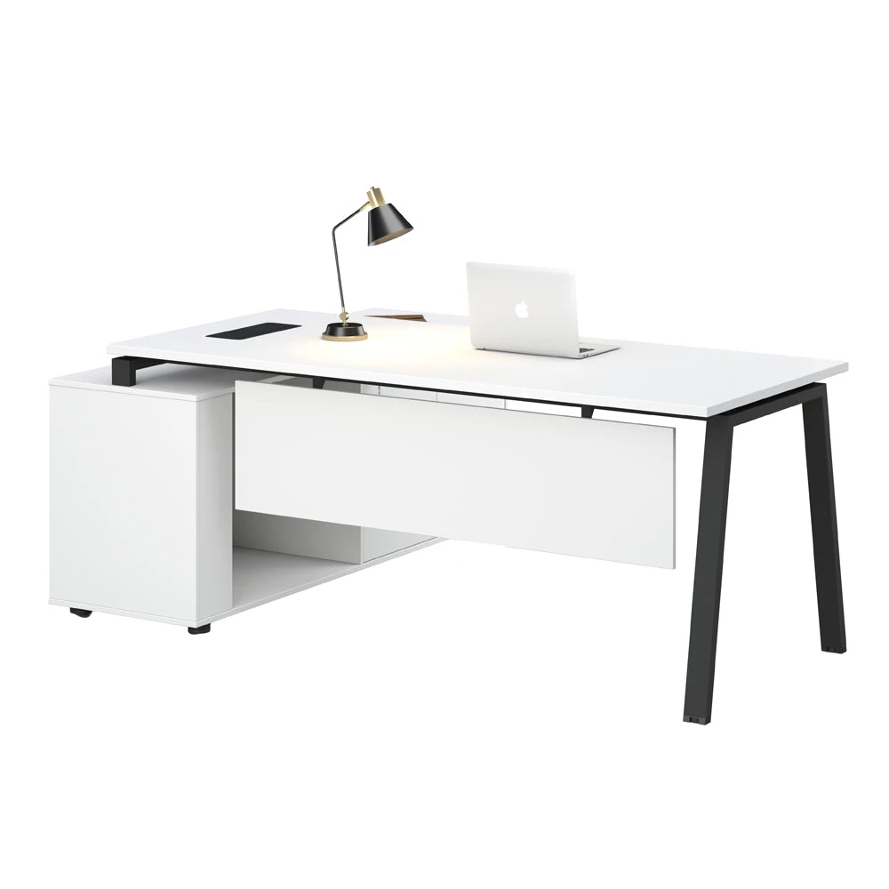 ASPEN Executive Desk Reversible 180-200cm - White & Black(Aspen Executive Desk 180 200cm White Black) 14 ASPEN Executive Desk Reversible 180-200cm - White & Black(Aspen Executive Desk 180 200cm White Black) - Image 12