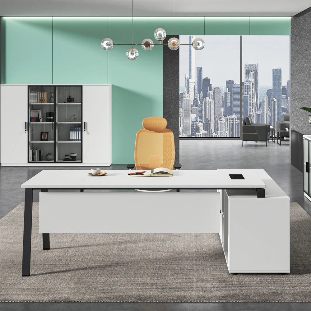 ASPEN Executive Desk Reversible 180-200cm - White & Black(Aspen Executive Desk 180 200cm White Black) 10 ASPEN Executive Desk Reversible 180-200cm - White & Black(Aspen Executive Desk 180 200cm White Black) - Image 8