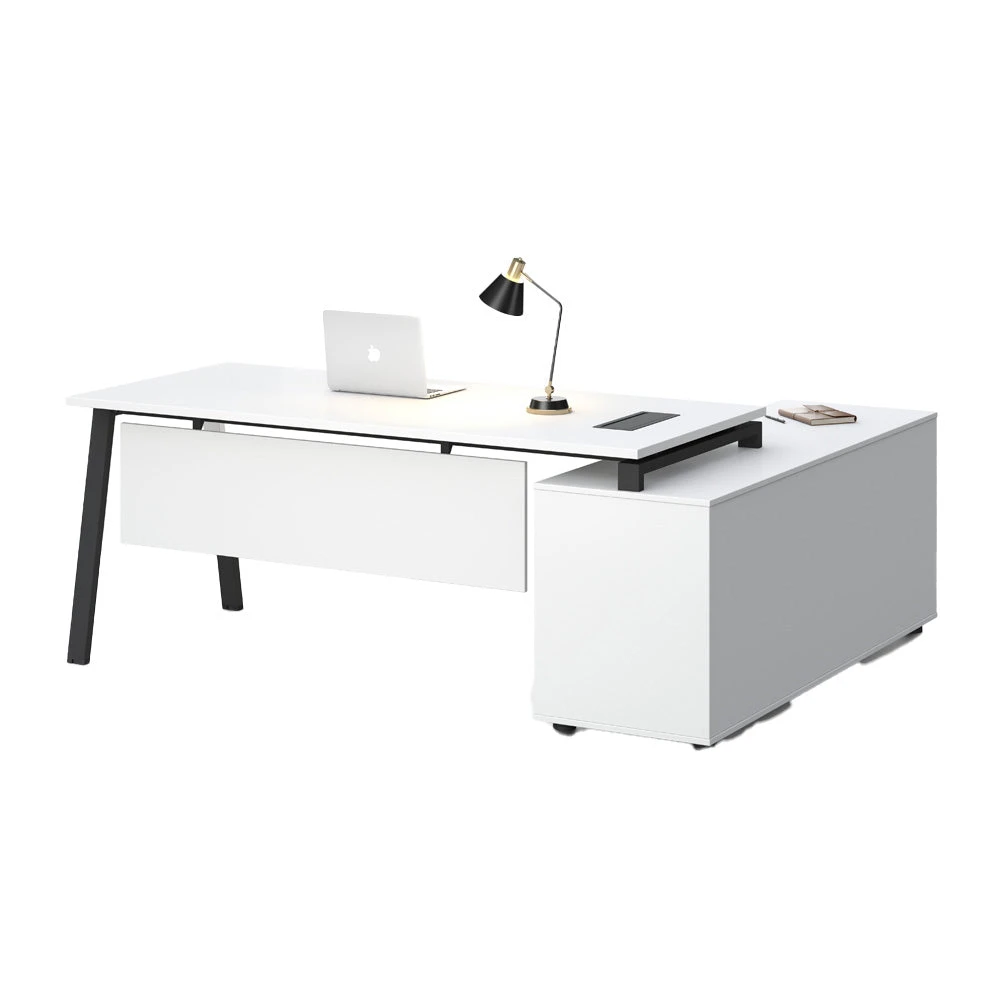 ASPEN Executive Desk Reversible 180-200cm - White & Black(Aspen Executive Desk 180 200cm White Black) 4 ASPEN Executive Desk Reversible 180-200cm - White & Black(Aspen Executive Desk 180 200cm White Black) - Image 2