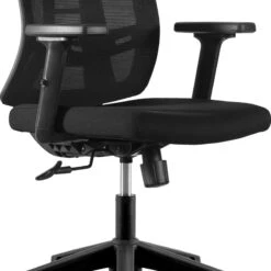 RUNE Executive Office Chair With Headrest - Black(Rune High Back Chair Black) -Modern Furniture DF DX6927ABlackcloseupB