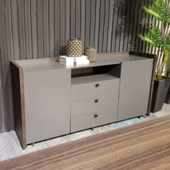 RADDIX Credenza Cabinet 160cm - Iron Grey & Brown(Raddix Credenza Cabinet 160cm Iron Grey Black) 13 RADDIX Credenza Cabinet 160cm - Iron Grey & Brown(Raddix Credenza Cabinet 160cm Iron Grey Black) -Modern Furniture DF FF S0316lifea800