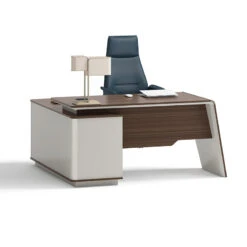 ANDERS Executive Desk Reversible Return 1.4M - Hazelnut & Beige(Copy Of Anders Executive Desk Reversible Return 2 0m Australian Gold Oak Beige)