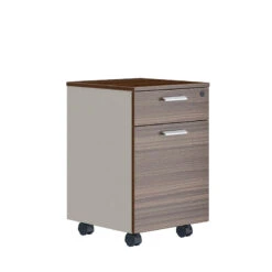 ANDERS Mobile Drawer Cabinet 40cm - Hazelnut & Beige(Anders Mobile Cabinet 40cm Gold Oak Beige)