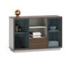 ANDERS Credenza Cabinet 120cm - Hazelnut & Beige(Anders Credenza Cabinet 1 2m Gold Oak) -Modern Furniture DF YHS0512 1000