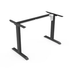 MARLO Single Workstation With Lift 1.4M - Oak & Black(Marlo Workstation Single Lift 1 4m Black Oak) -Modern Furniture DF011 B 140 2000 FrameLeft