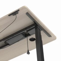 MARLO Single Workstation With Lift 1.6M - Oak & Black(Marlo Workstation Single Lift 1 6m Black Oak) -Modern Furniture DF011 B 160 2000 Bottomcloseup